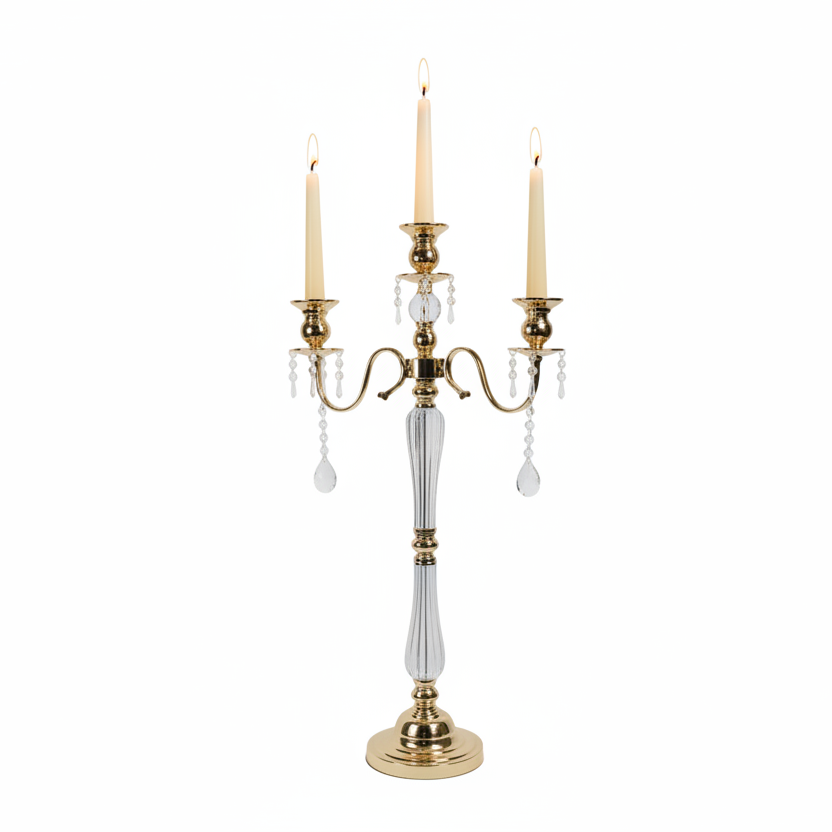 5 Arm Gold Candelabra
