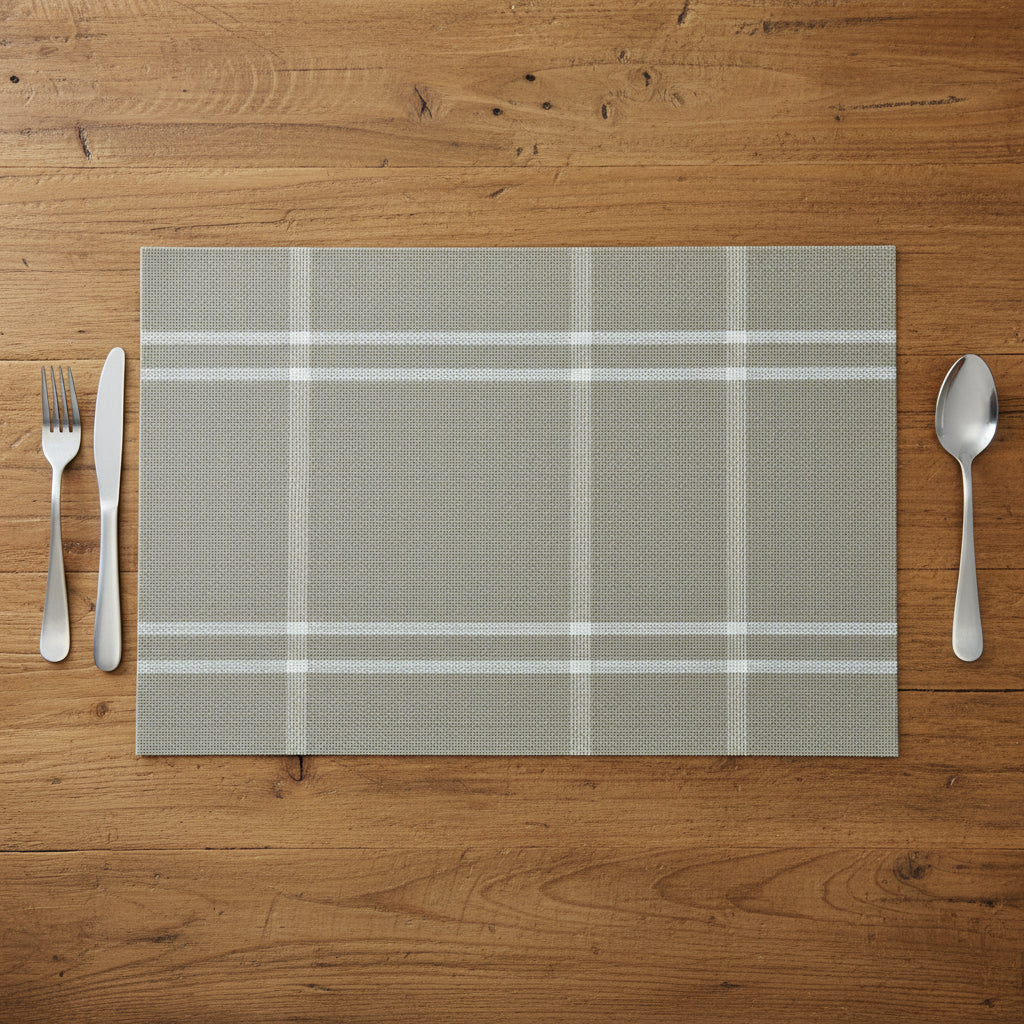 Cross Striped Rectangle Mat