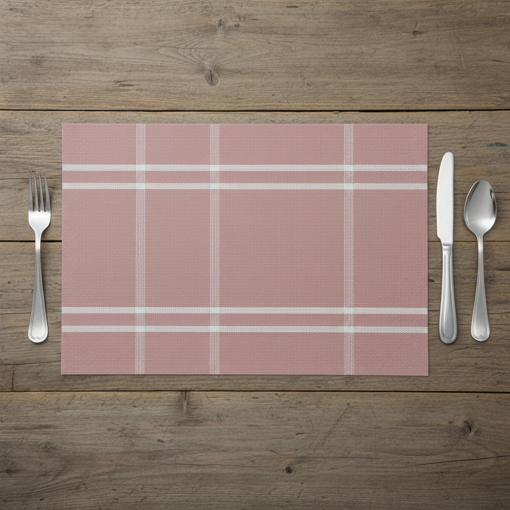 Cross Striped Rectangle Mat