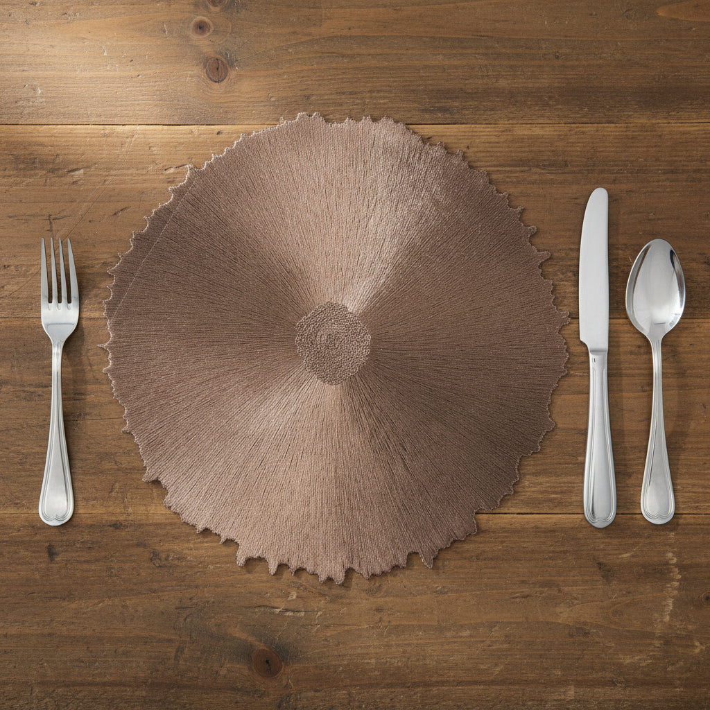 Petal Edge Round Mat