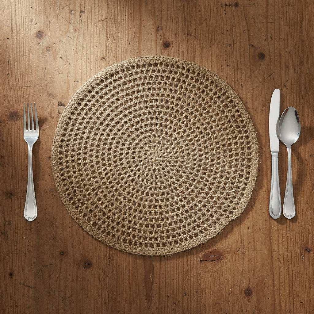 Round Spiral Design Mat