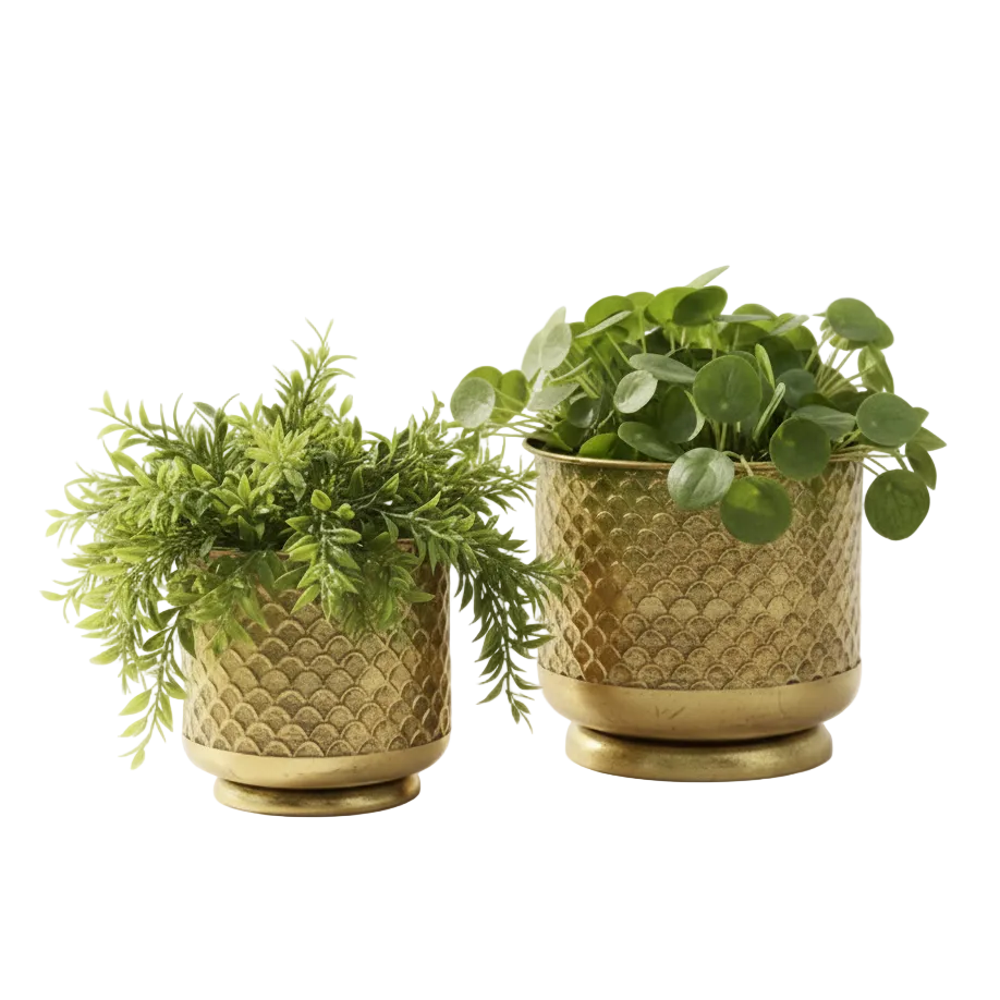 Gold Design Steel Vase