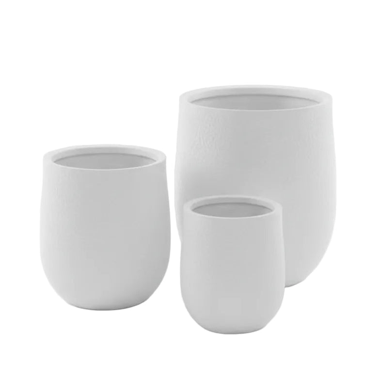 White Flower Pot