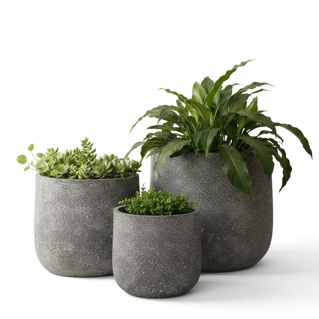 Grey Magnesium Vase
