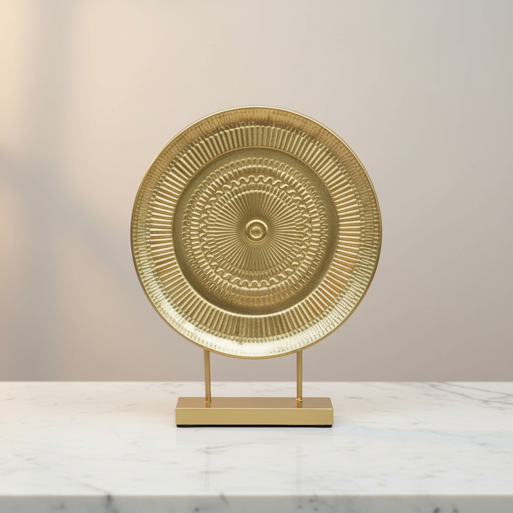 Gold Round Table Deco
