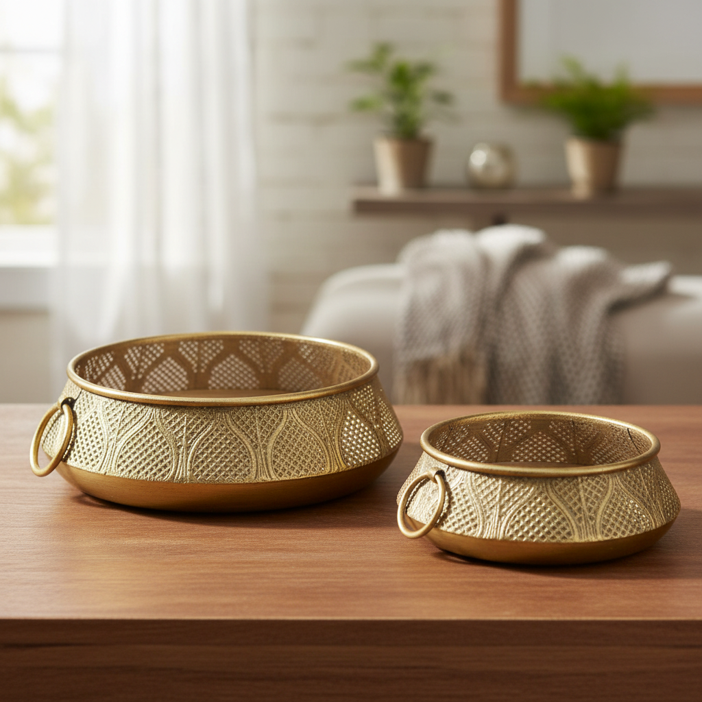 Rustic Design Bowl Vase