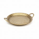 Load image into Gallery viewer, Rustic Design Round Tray With Handles
