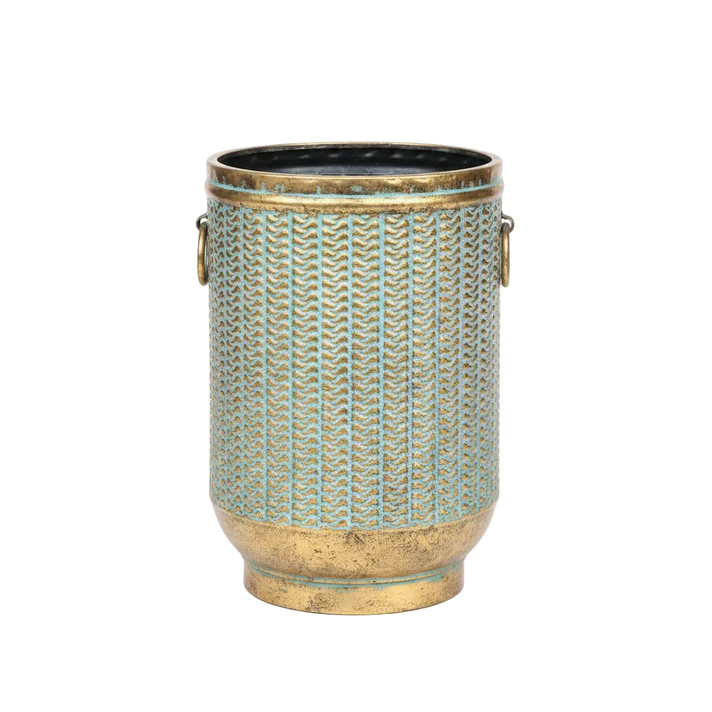 Gold & Green Vase
