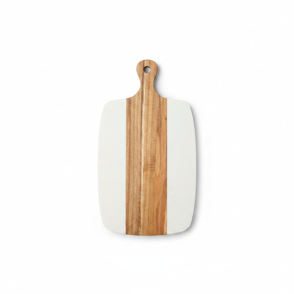 Wood & Marble Pizza Tray