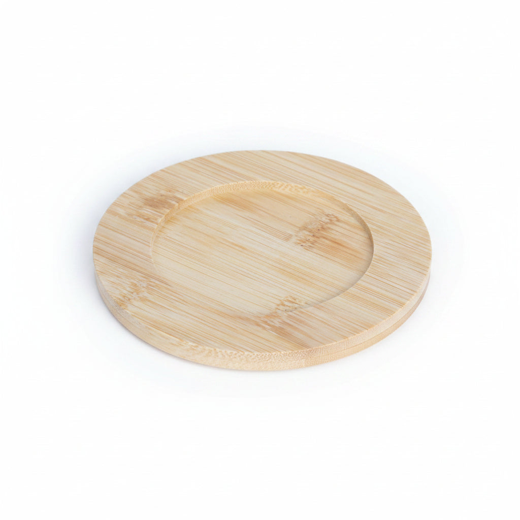 Red Cup & Bamboo Saucer 6Pc Pack