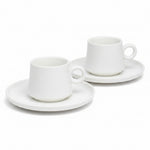 Load image into Gallery viewer, White Mini Cup &amp; Saucer 6Pc
