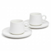 White Cup & Saucer 6Pc Set