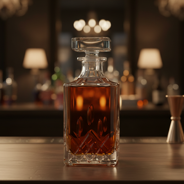 Square Design Decanter