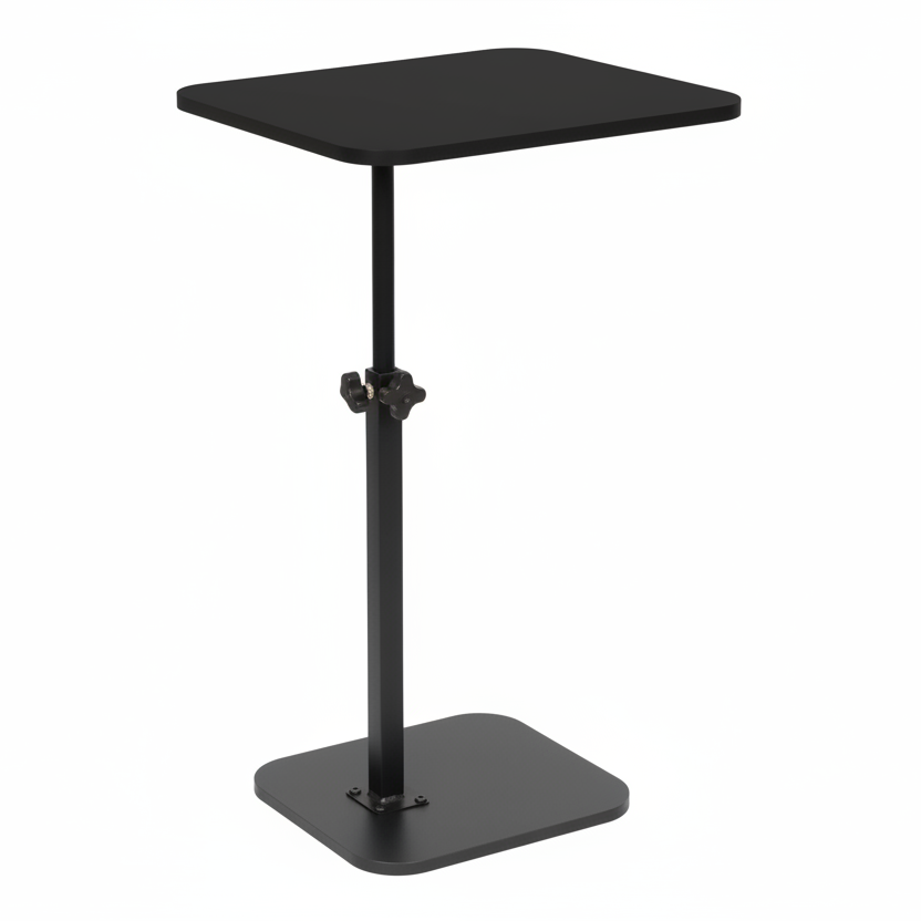 Black Top Rectangle Side Table