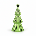 Load image into Gallery viewer, Metallic Green Tree Ornament
