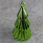 Load image into Gallery viewer, Metallic Green Tree Ornament
