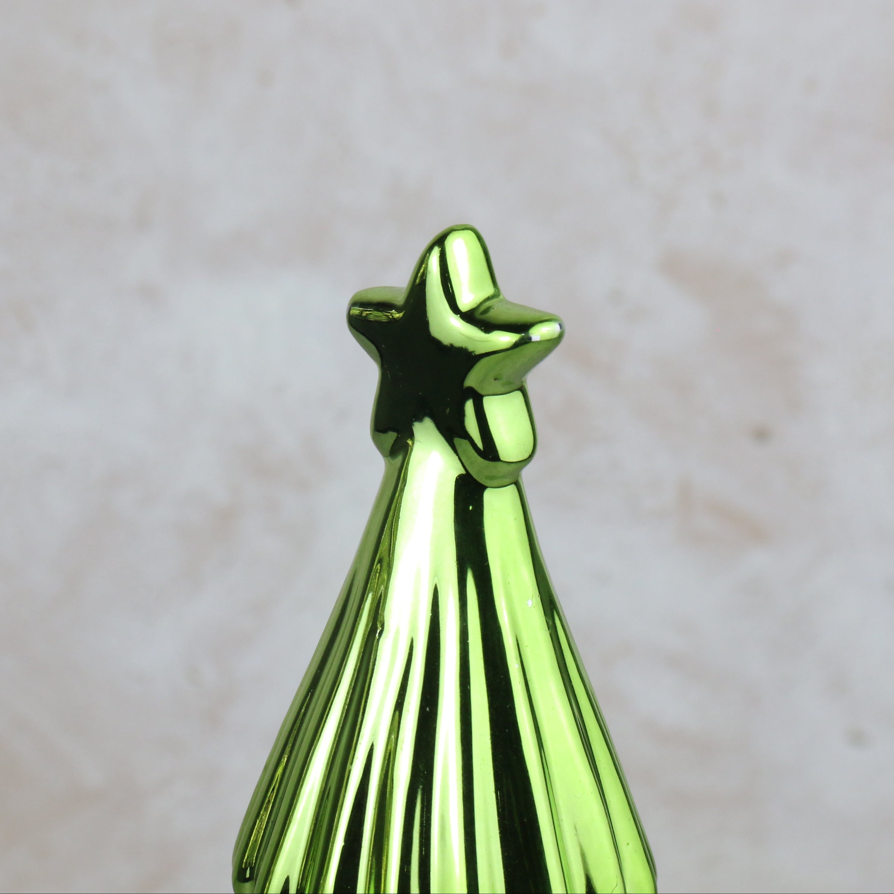 Metallic Green Tree Ornament