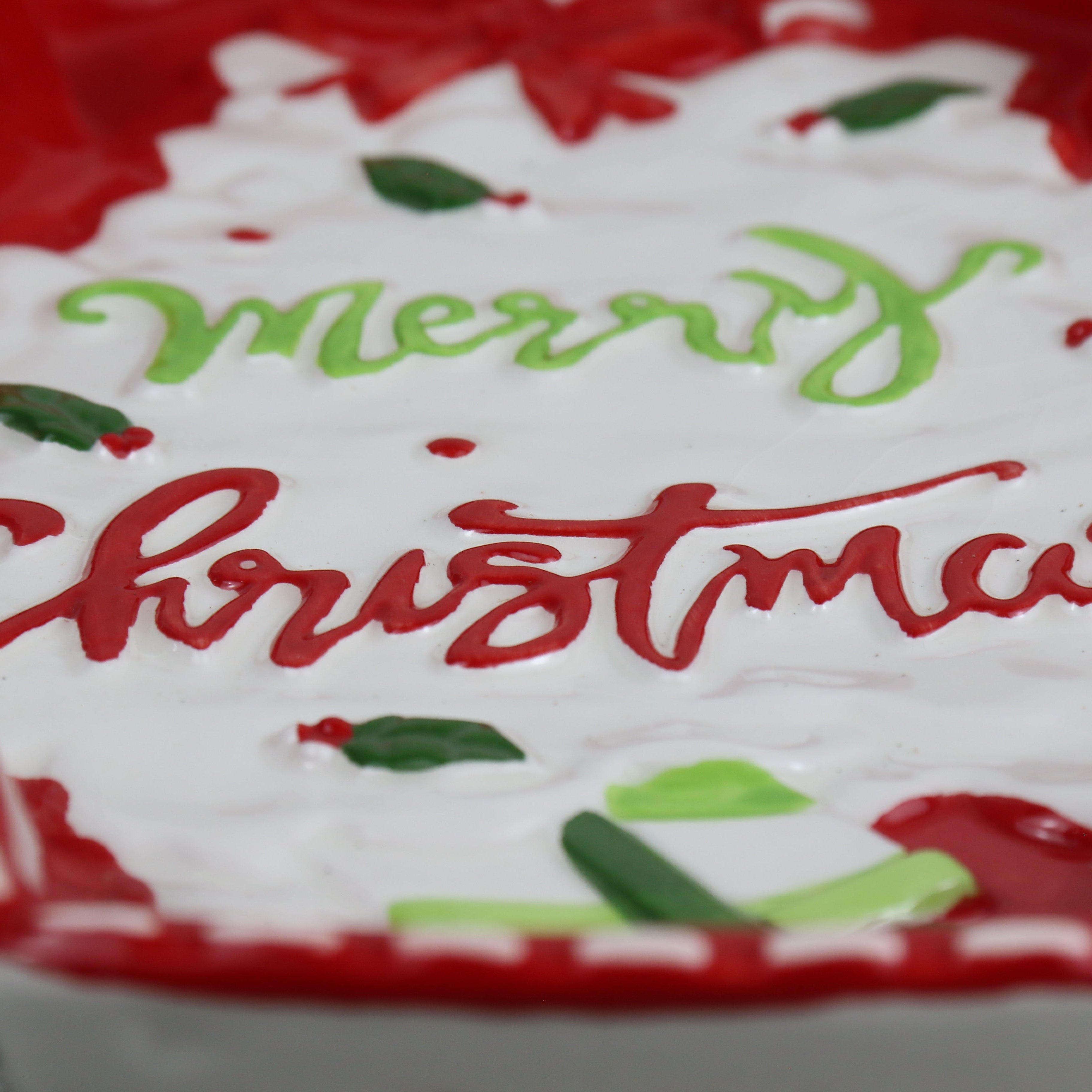 Merry Christmas Tree Platter