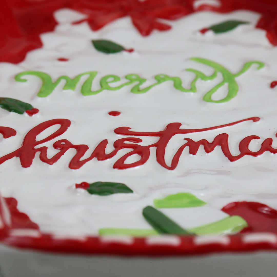 Merry Christmas Tree Platter