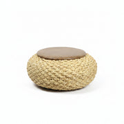 Woven Pouf Ottoman