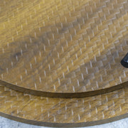 Round Server With Handles