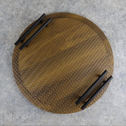 Round Server With Handles