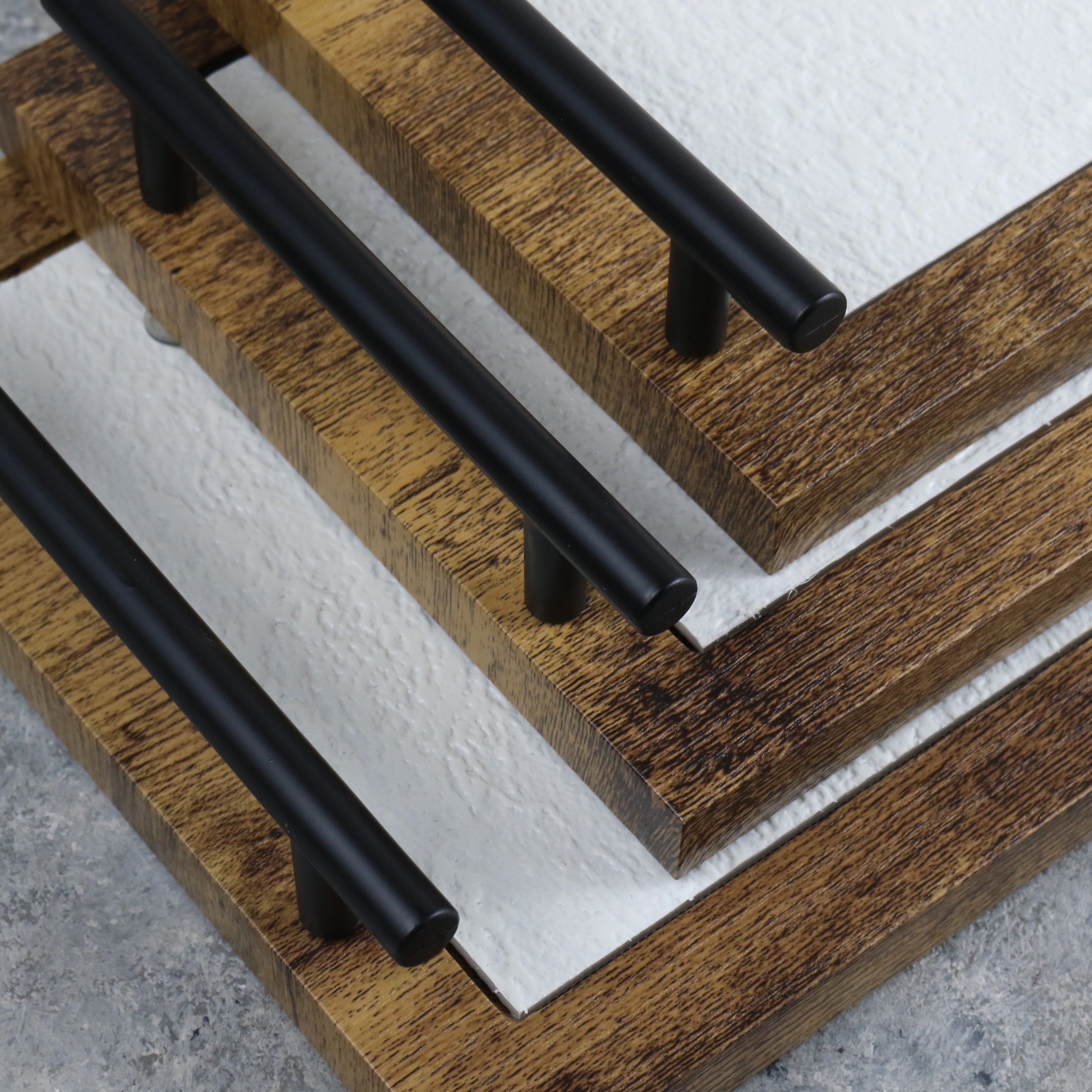 White & Brown Rectangle Tray