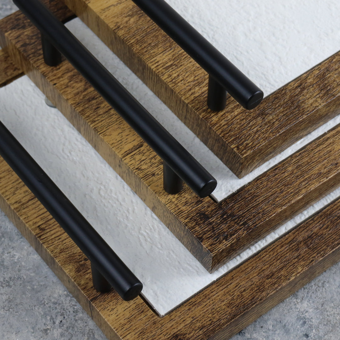 White & Brown Rectangle Tray