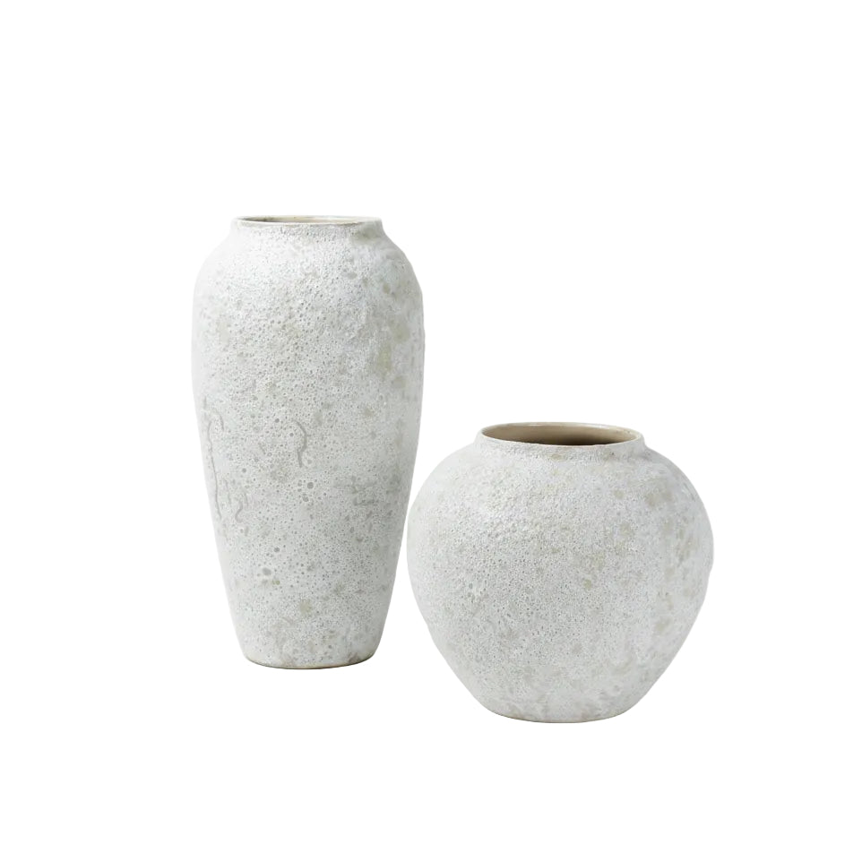 White Vase With Foam