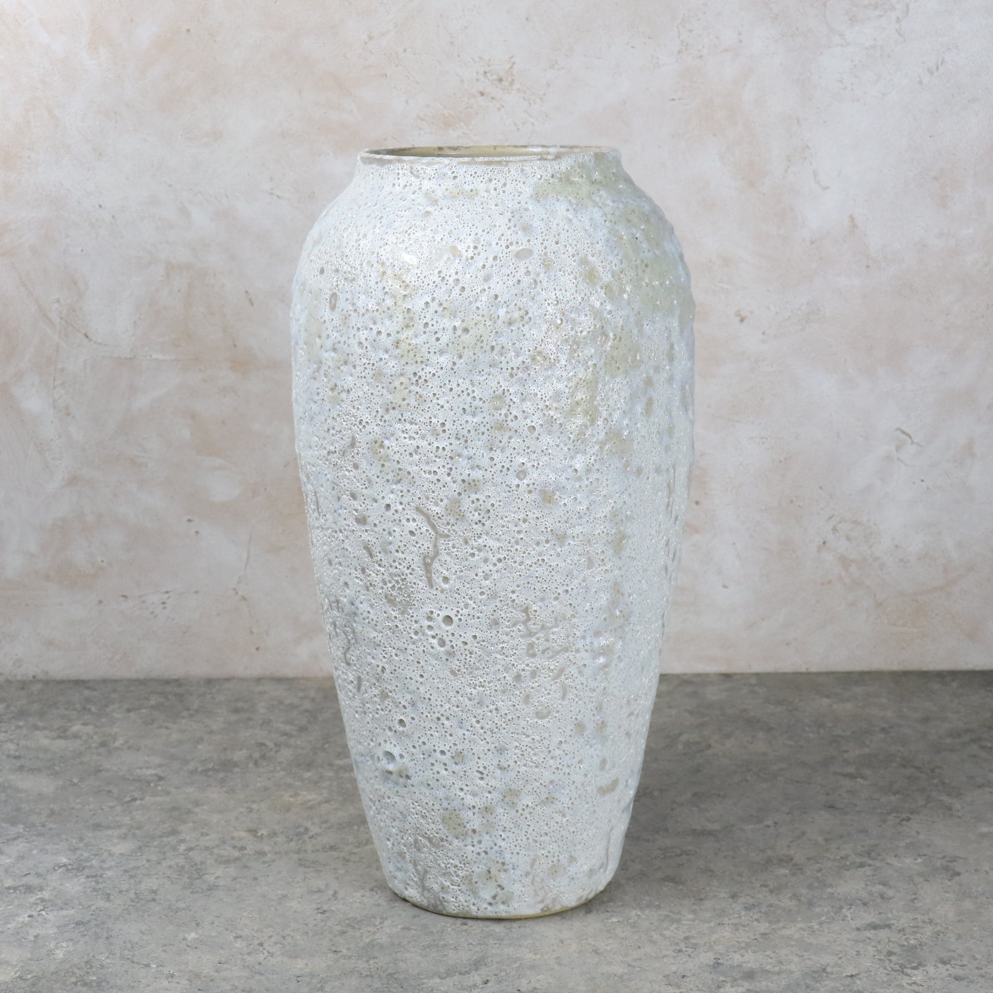 White Vase With Foam