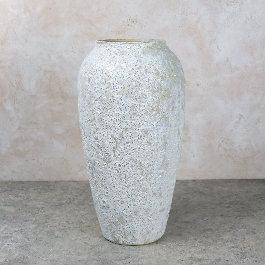 White Vase With Foam