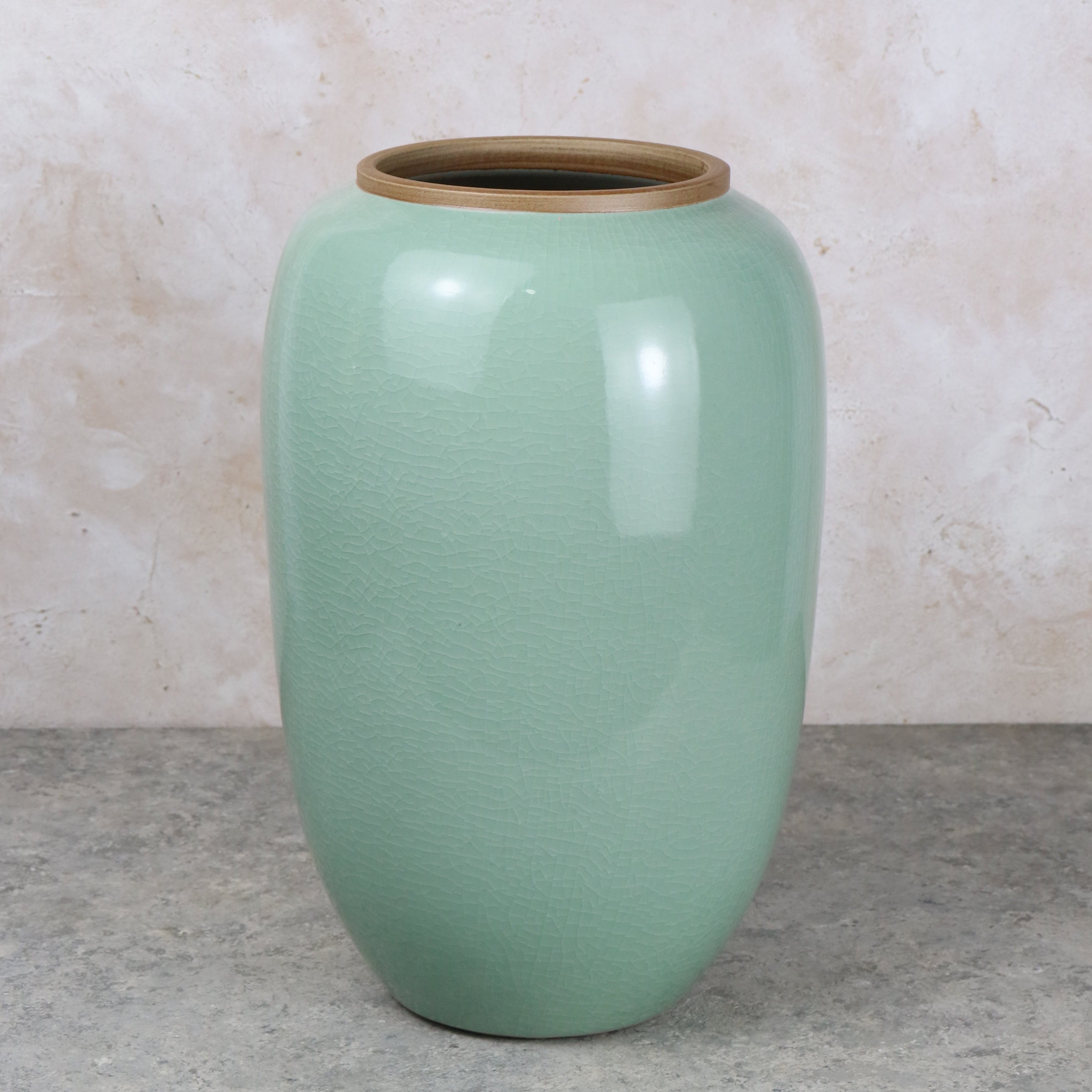 Mint Green Ceramic Vase