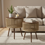 Load image into Gallery viewer, Rope Accent Table With Storage

