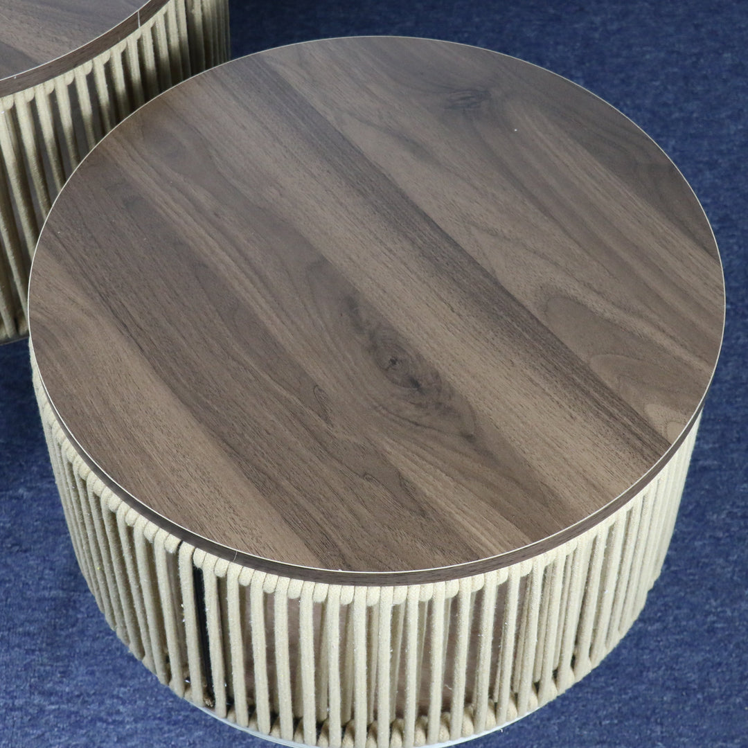 Rope Accent Table With Storage