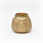 Load image into Gallery viewer, Antique Gold Metal Lantern
