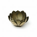 Load image into Gallery viewer, Antique Gold Lotus Candle Holder
