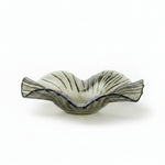 Load image into Gallery viewer, Grey Wavy Glass Decorative Bowl
