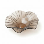 Load image into Gallery viewer, Grey Wavy Glass Decorative Bowl
