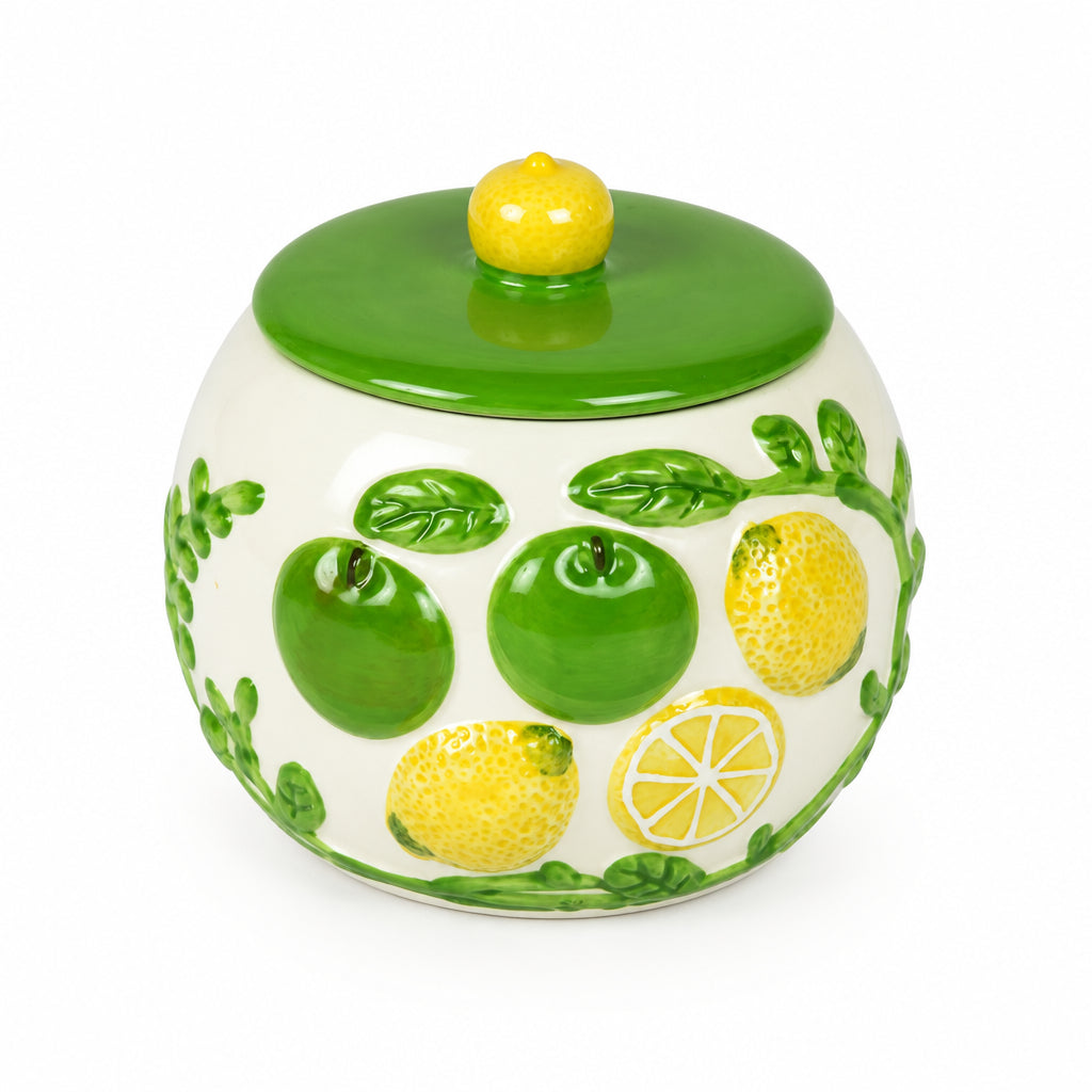 Citrus Orchard Round Jar