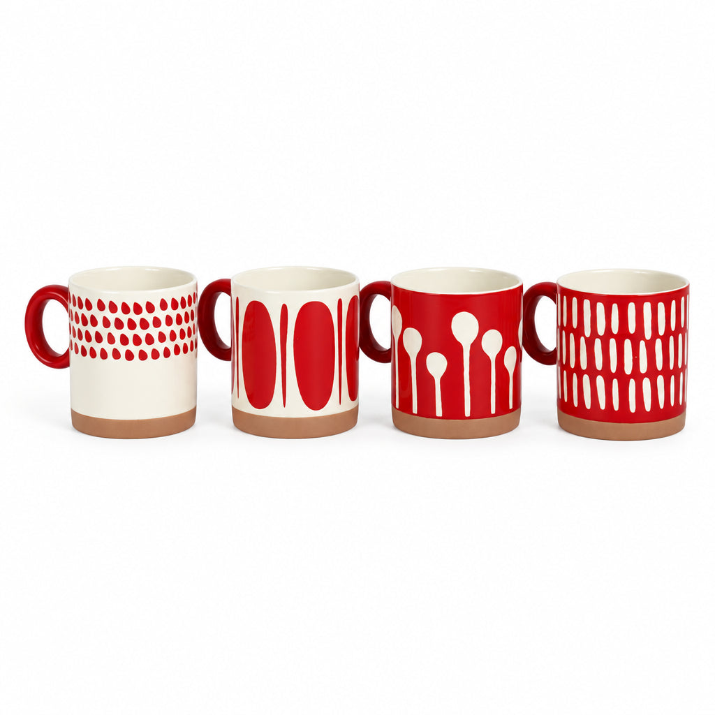 Crimson Rhythm Mug Collection