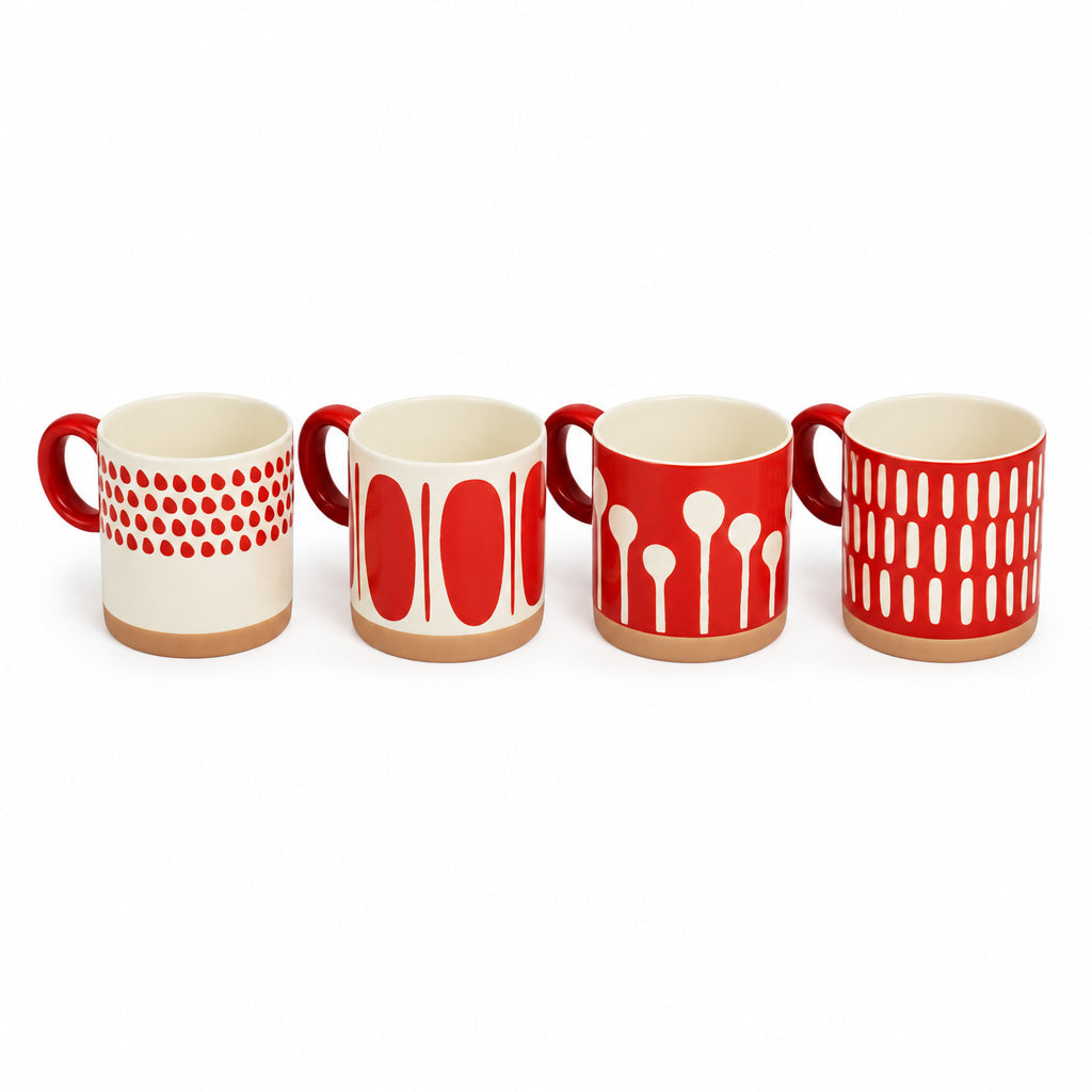 Crimson Rhythm Mug Collection