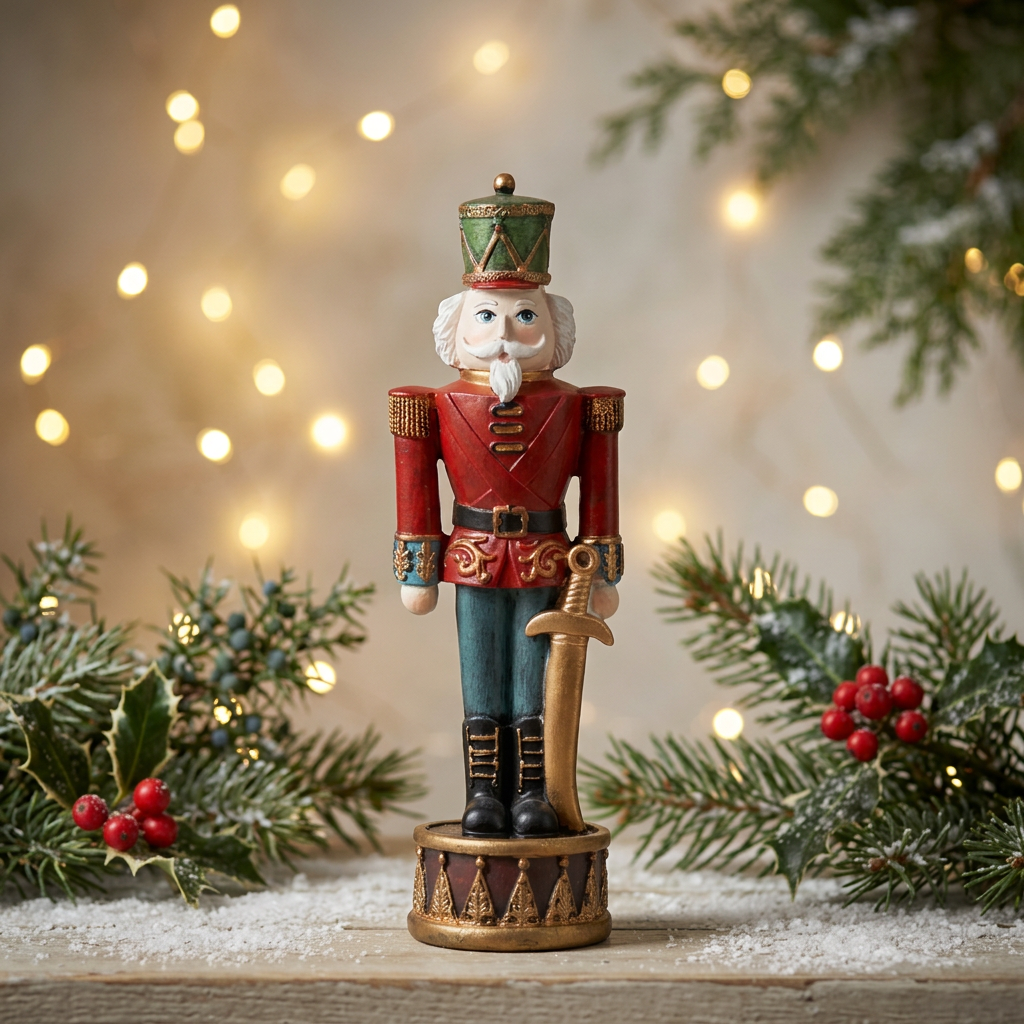 Golden Braid Guard Nutcracker