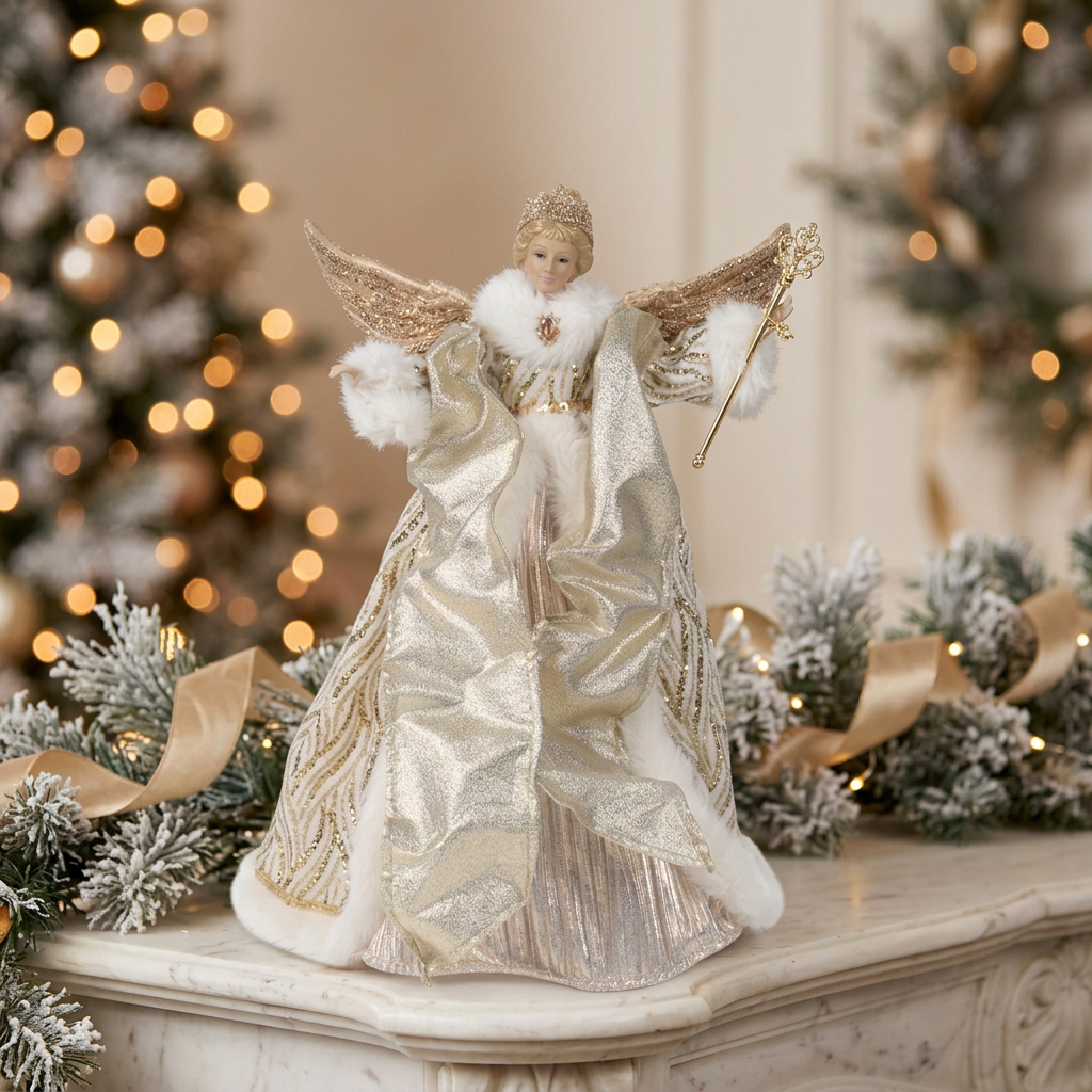 Golden Robe Angel Topper