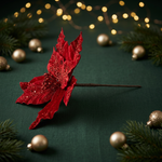 Load image into Gallery viewer, Crimson Velvet Poinsettia
