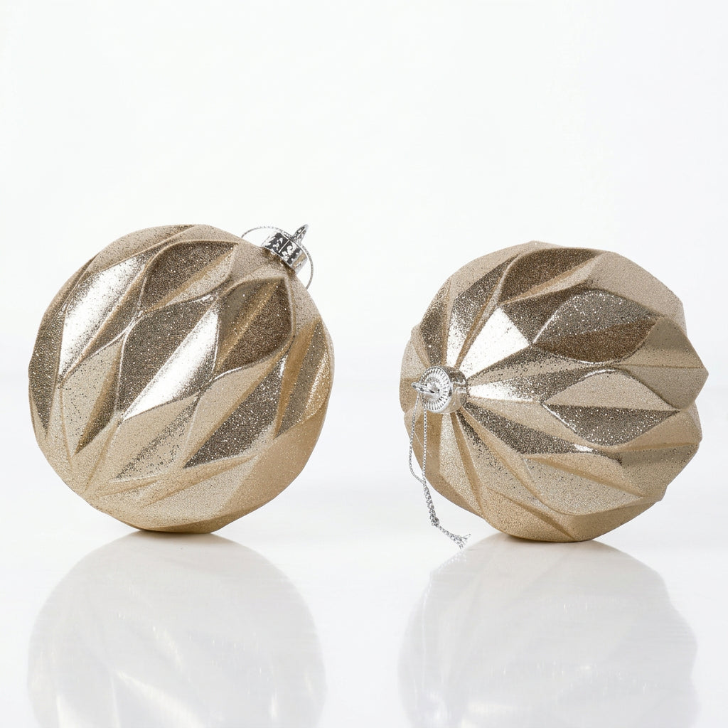 Golden Petal Globe Pair