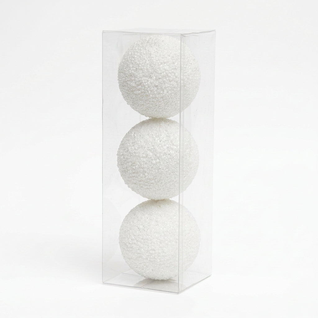 White Pearl Bead Baubles