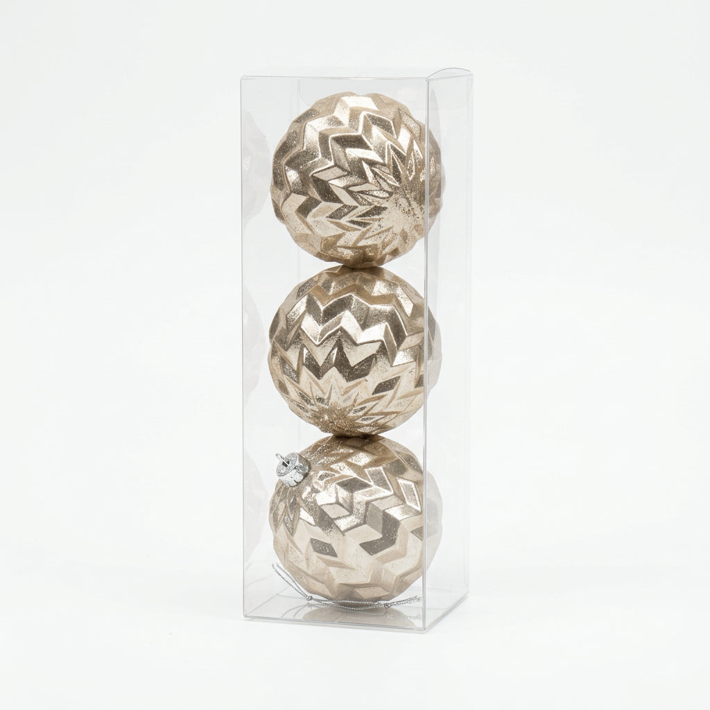 Golden Chevron Baubles