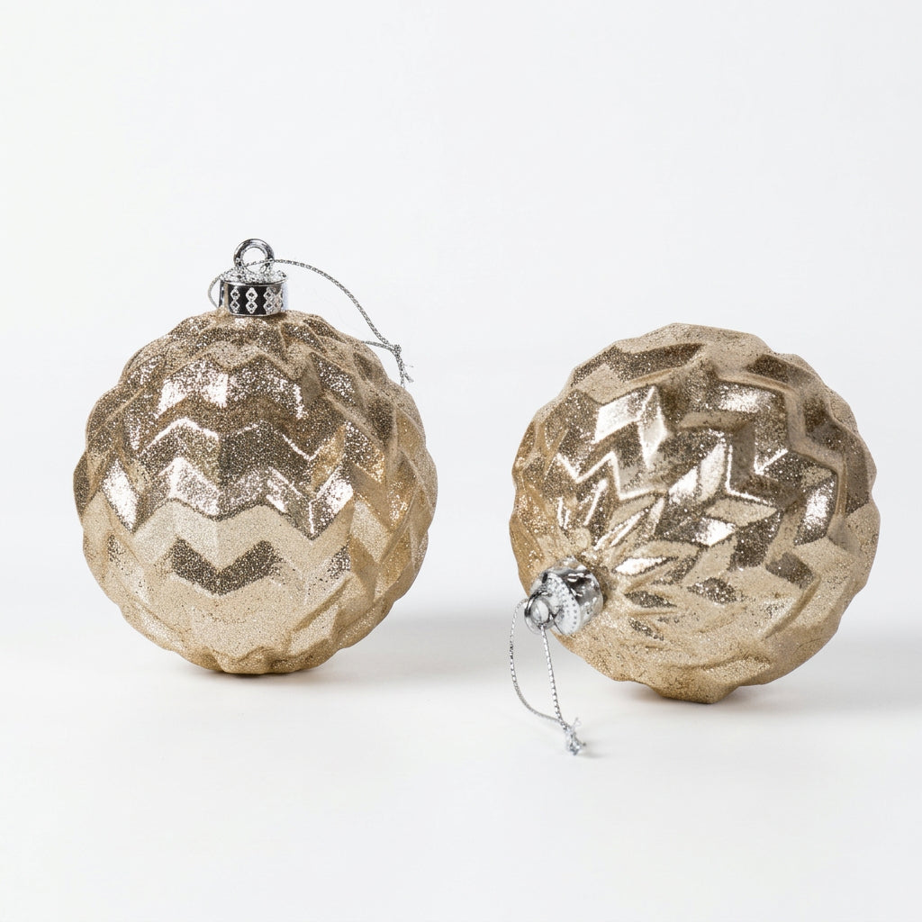 Golden Chevron Baubles