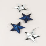 Load image into Gallery viewer, Star 9cm 4pc pack - pink , brown , blue &amp; silver BA017
