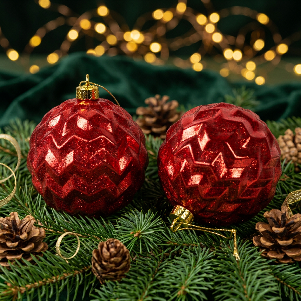 Ruby Chevron Baubles